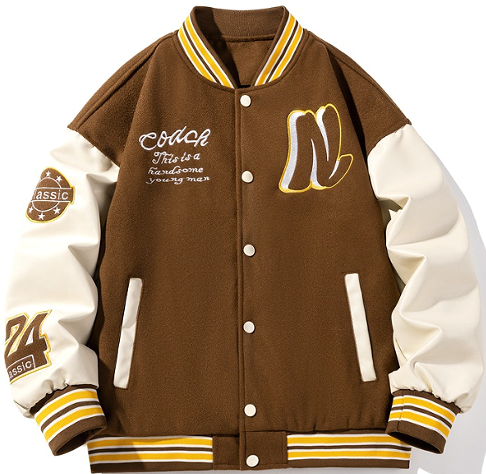 MENS BASEBALL JERSEY BROWN MENS BASEBALL JERSEY BROWN