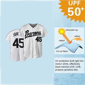 Unisex majica s črtami za baseball