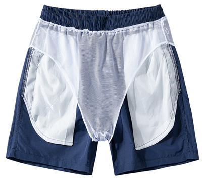 Mens beach swim trunks lining