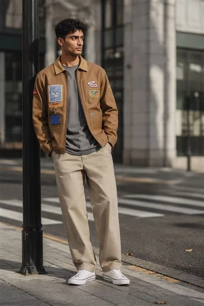 Cotton Workwear Bomber Jacket price