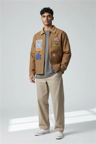 Cotton Workwear Bomber Jacket high quality