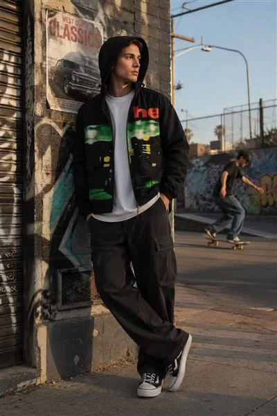 Mens Engineering Printing Cotton Washed Track Jacket price